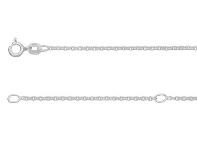 Sterling Silver 1.6mm Extendable   Belcher Chain 18-2045-50cm       Unhallmarked